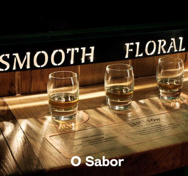 É realmente o nosso sabor que faz de Jameson o Whiskey irlandês mais vendido do mundo. Explora a degustação dos nossos whiskeys, para depois desfrutares de uma bebida nosso bar. Está no nosso sabor o segredo que faz de Jameson o whiskey irlandês preferido dos portugueses