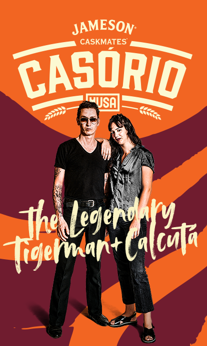 The Legendary Tigerman e Calcutá estarão juntos a celebrar o Casório entre Jameson Caskmates e Cerveja Musa. Não percas esta união, na Fábrica Musa, às 23h, de 30 de agosto.