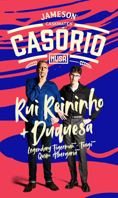 Rui Reininho e Duquesa estarão juntos a celebrar o Casório entre Jameson Caskmates e Cerveja Musa. Não percas esta união, no Pérola Negra, às 23h de 2 de novembro.