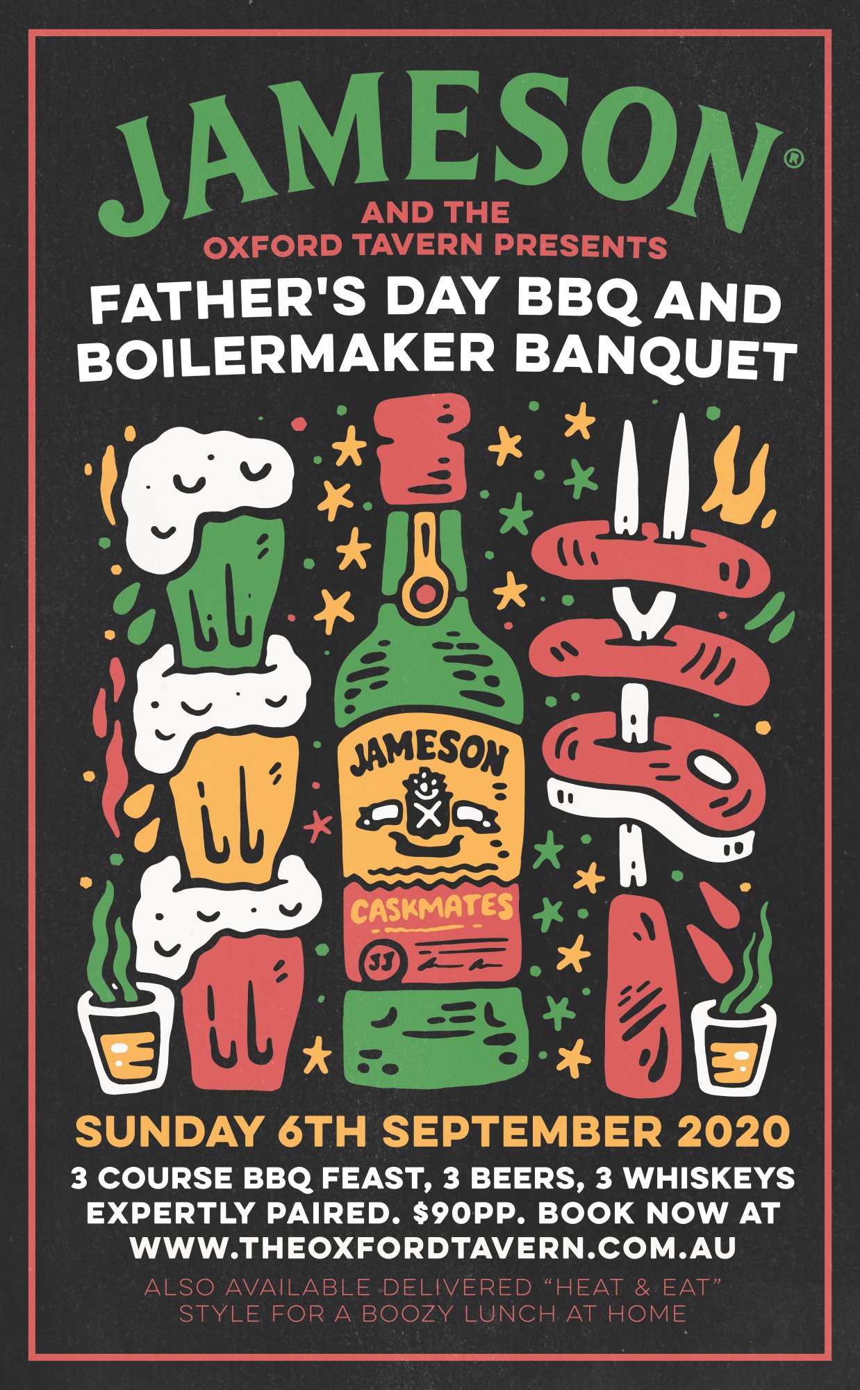 Jameson x Oxford Tavern Father's Day BBQ Banquet.