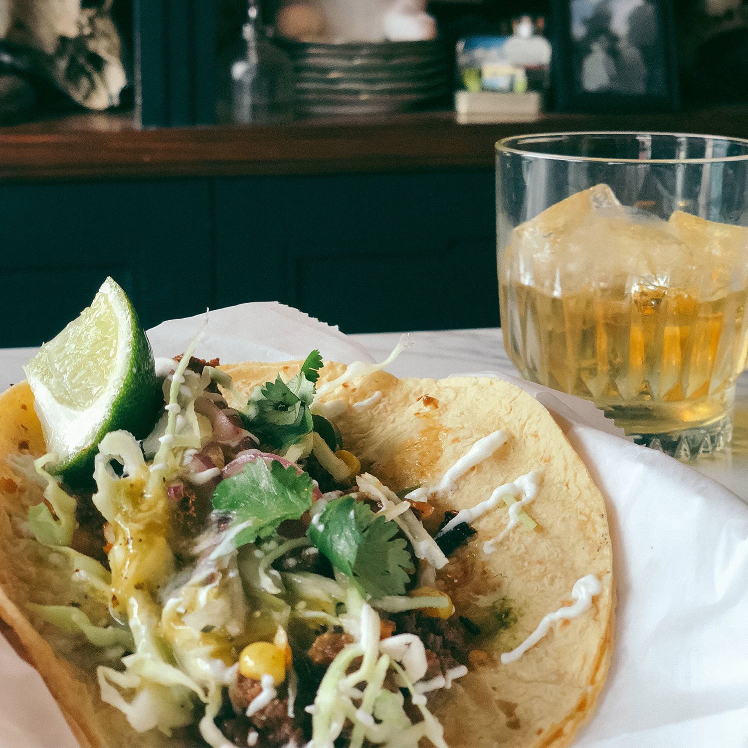 "But probably tacos. The beer itself is a meal. A few tacos won’t fill you up too much. So that you can enjoy the beer." – Nikki Caldwell